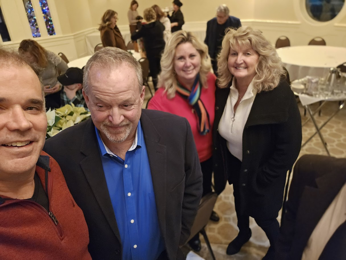 Guests enjoying the Christmas party at Villa Penna