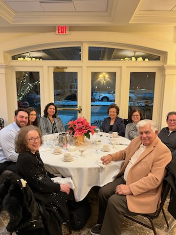 Guests at their table during dinner